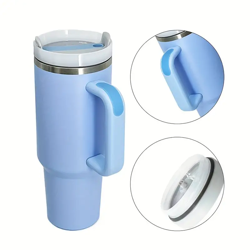BPA free Leak proof sublimation insulated tumbler 40oz Mugs and cup 304 stainless steel termos camp mug with handle tumble