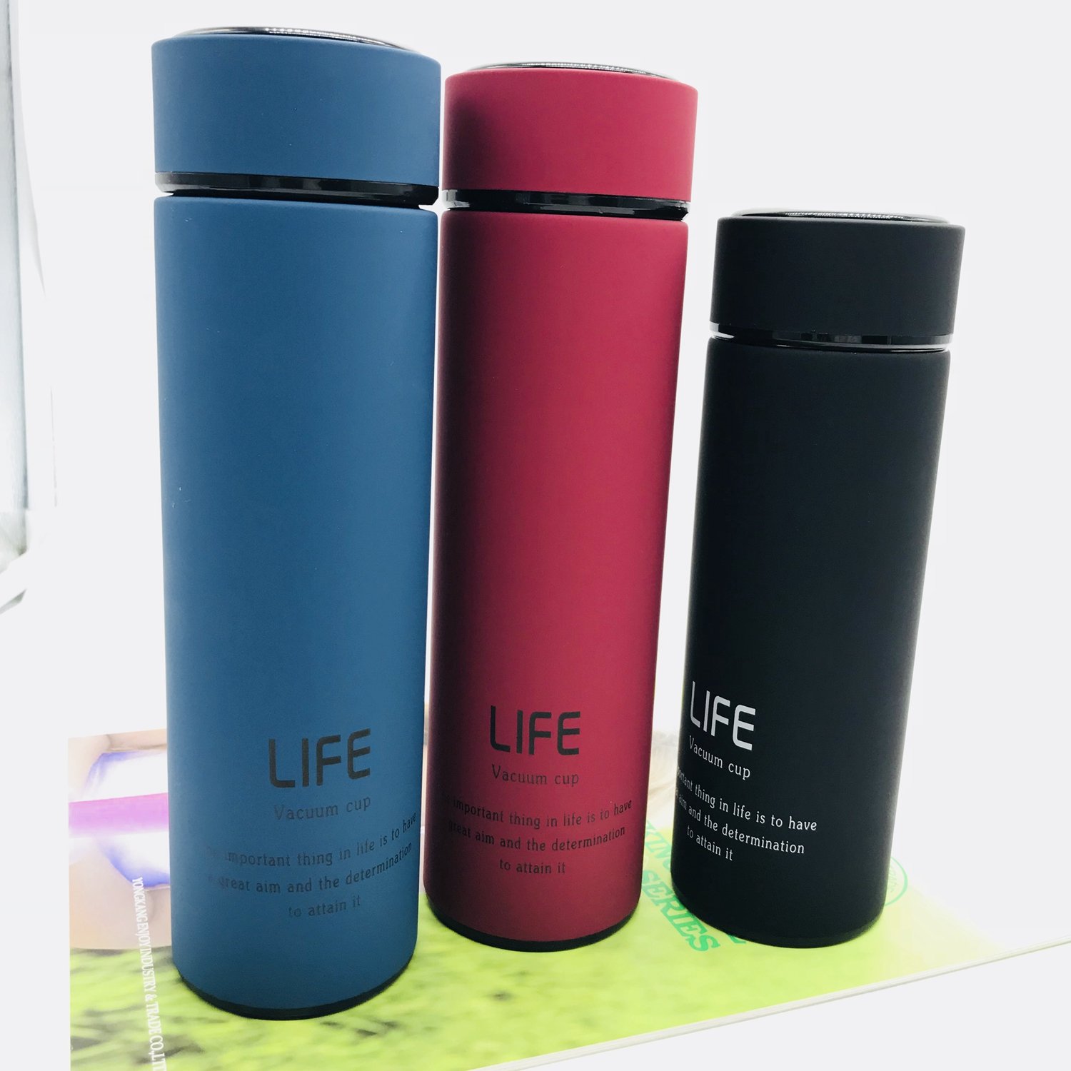 500ml Water Bottle Tea Coffee Vacuum Flask Thermos Cup with Filter Custom Logo Insulated Termo Stainless Steel Keep Hot or Cold