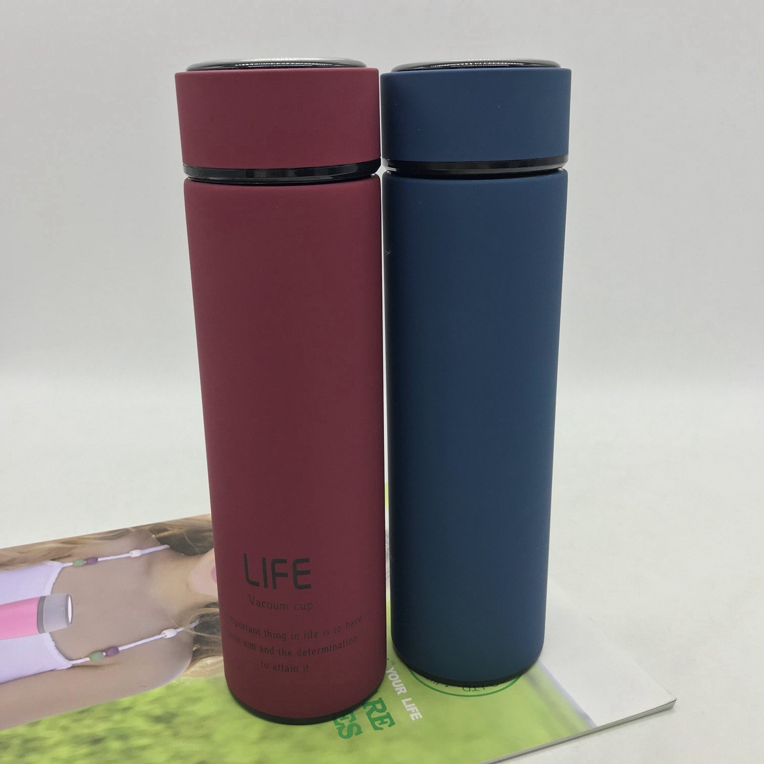 500ml Water Bottle Tea Coffee Vacuum Flask Thermos Cup with Filter Custom Logo Insulated Termo Stainless Steel Keep Hot or Cold