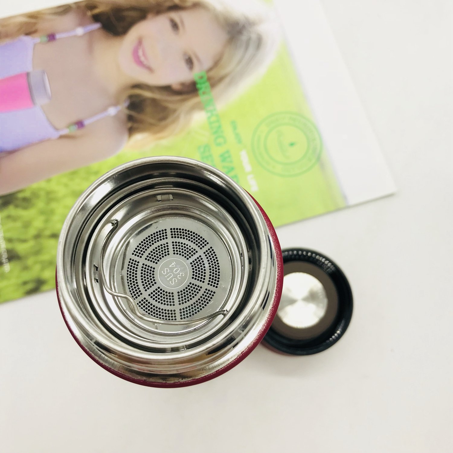 500ml Water Bottle Tea Coffee Vacuum Flask Thermos Cup with Filter Custom Logo Insulated Termo Stainless Steel Keep Hot or Cold