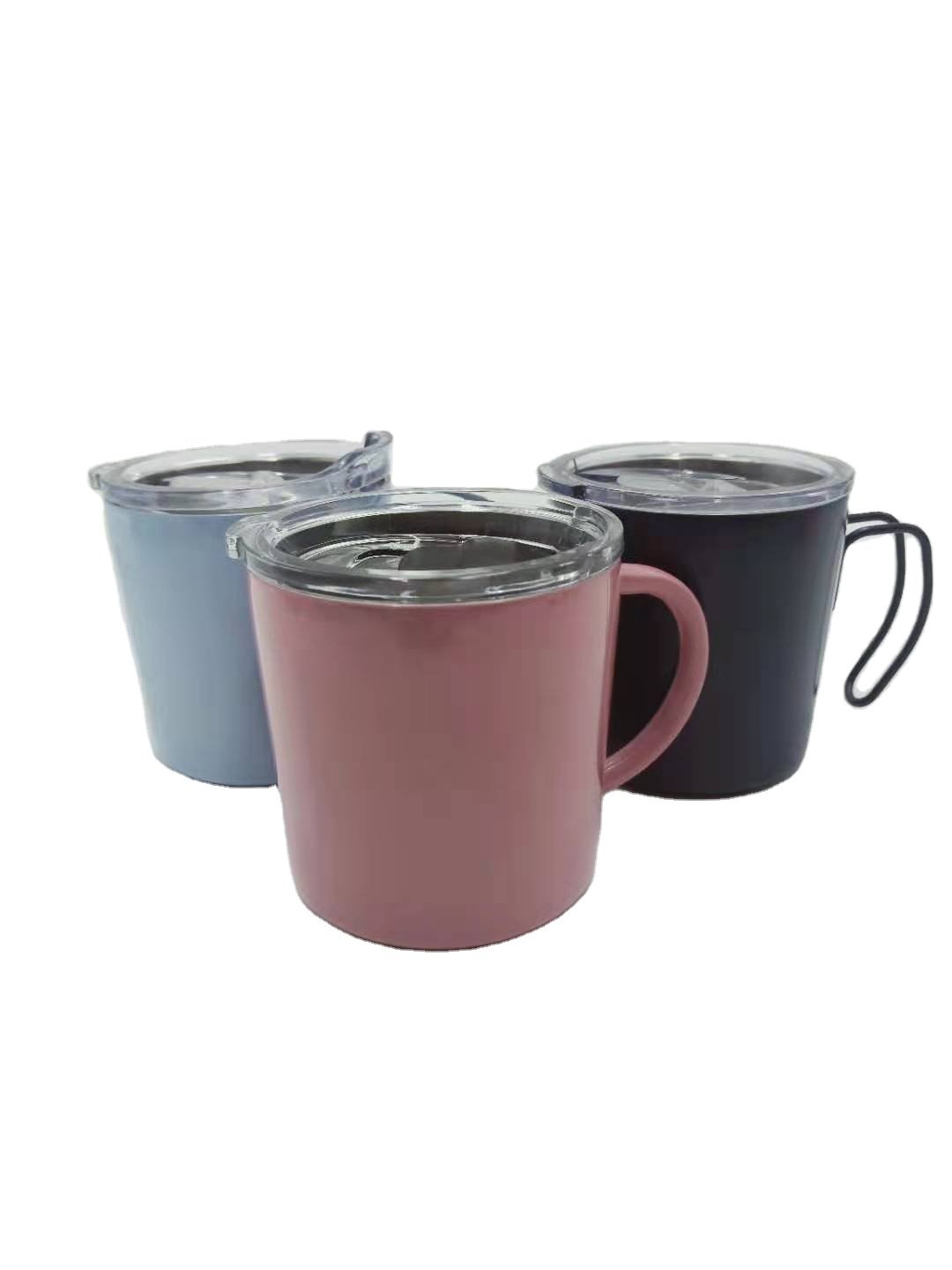 Double Wall Coffee Cup With Handle 12oz Beer Cup Wine Tumbler Insulated Water Cup 14oz coffee mug stainless steel travel mug