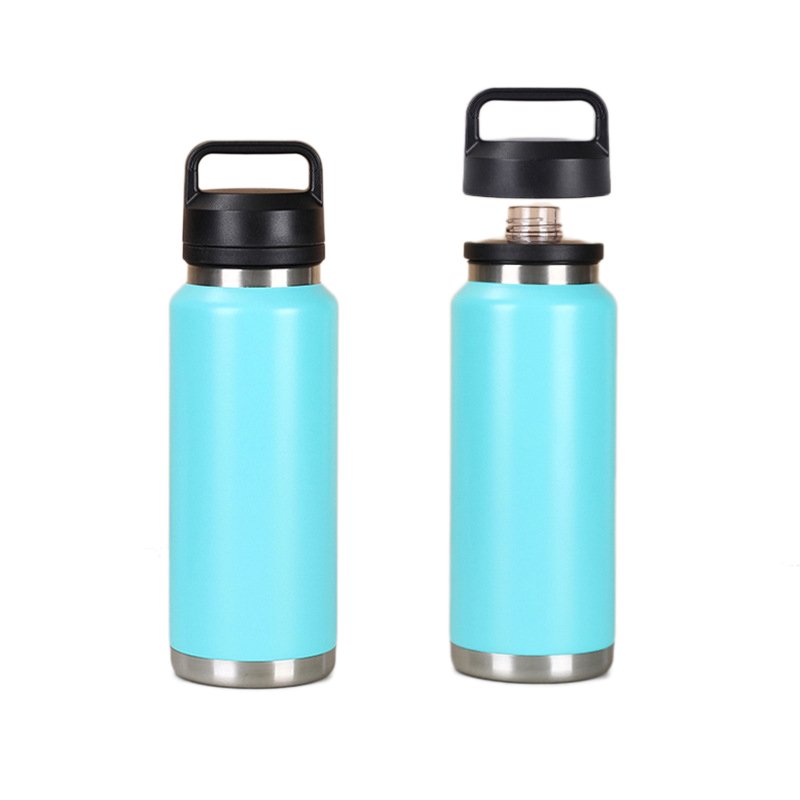 Water Bottle Custom Double Wall 34oz Insulated Stainless Steel Metal Thermal Vacuum Vacuum Flask 1000ml Thermos Thermoses