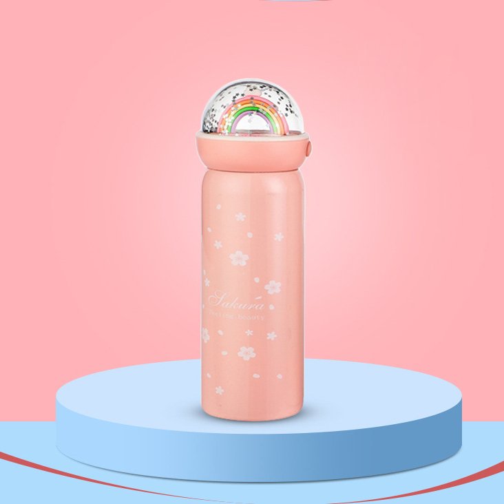 Fashionable Lovely Rainbow Thermos Bottle Vacuum Flasks Stainless Steel Thermos
