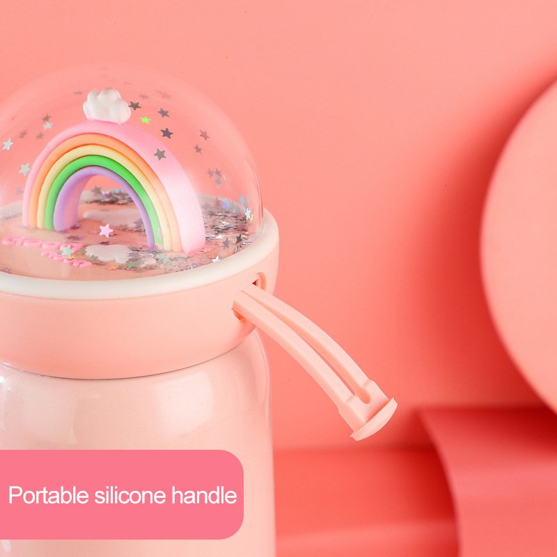 Fashionable Lovely Rainbow Thermos Bottle Vacuum Flasks Stainless Steel Thermos