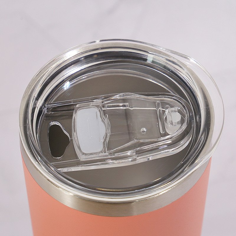 Double wall powder coated tumbler 20oz insulated Tumbler with straw vacuum bottle beer mug cups in bulk