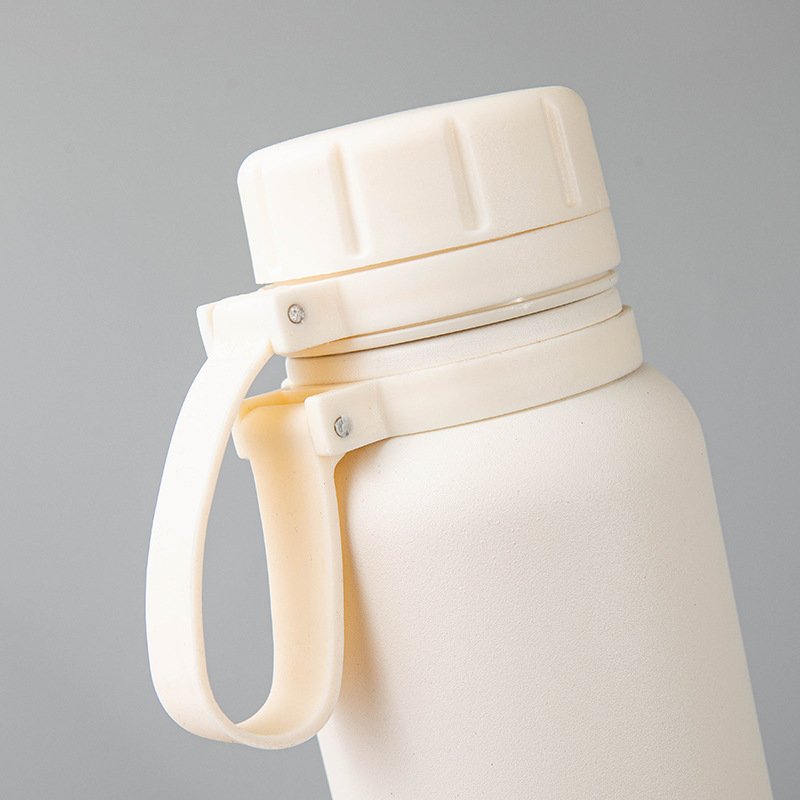 New Ins custom 750ml leakproof double wall thermos vacuum flask stainless steel insulated water bottle with strap