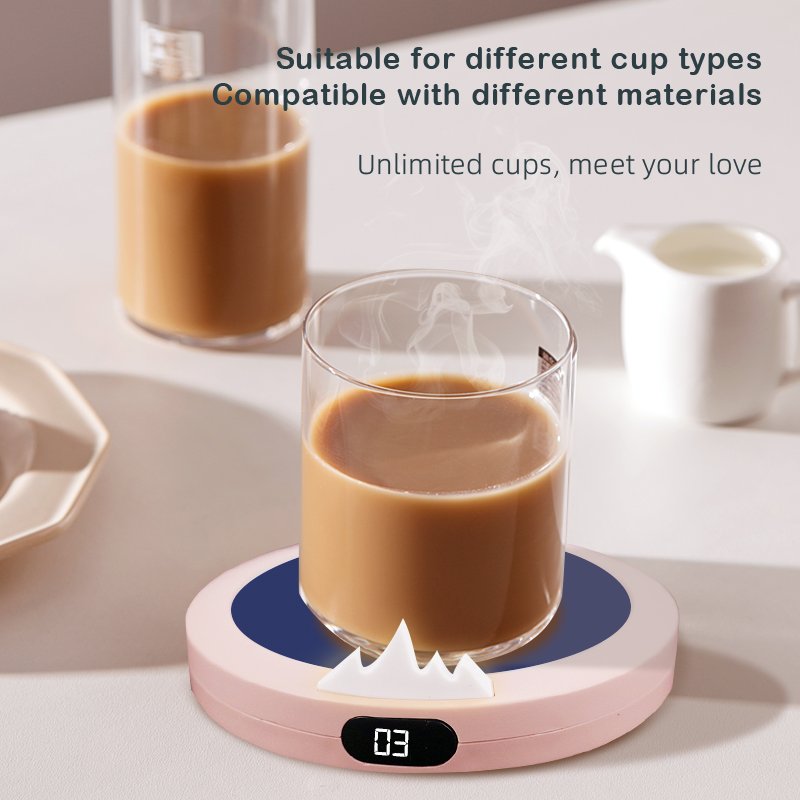 2024 New Coffee Mug Warmer Coffee Cup Warmer for Desk 3 speed Smart Electric Beverage Warmer for Coffee, Tea, Water, Milk,Coco