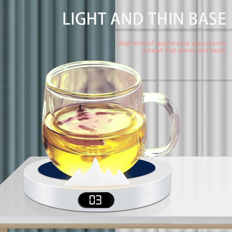 2024 New Coffee Mug Warmer Coffee Cup Warmer for Desk 3 speed Smart Electric Beverage Warmer for Coffee, Tea, Water, Milk,Coco