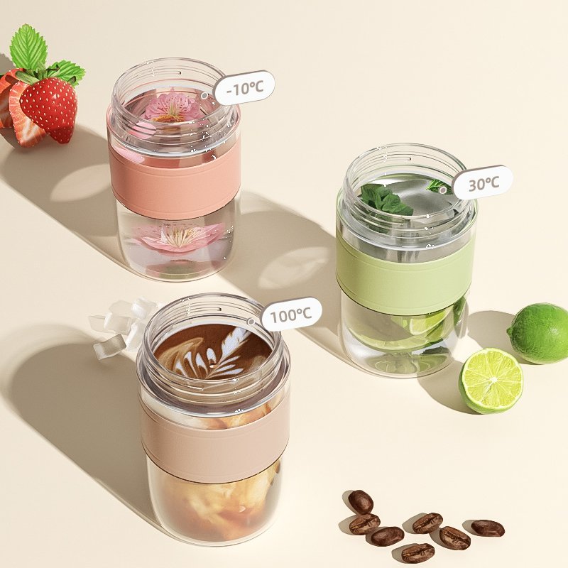 Aisamstar Popular Style 350ml Small and Portable Coffee Cups Customized Logo Glass Reusable Coffee Mug