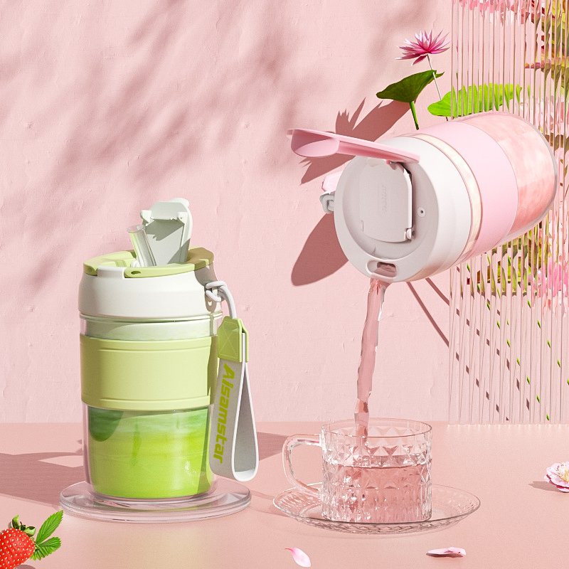 Aisamstar Popular Style 350ml Small and Portable Coffee Cups Customized Logo Glass Reusable Coffee Mug