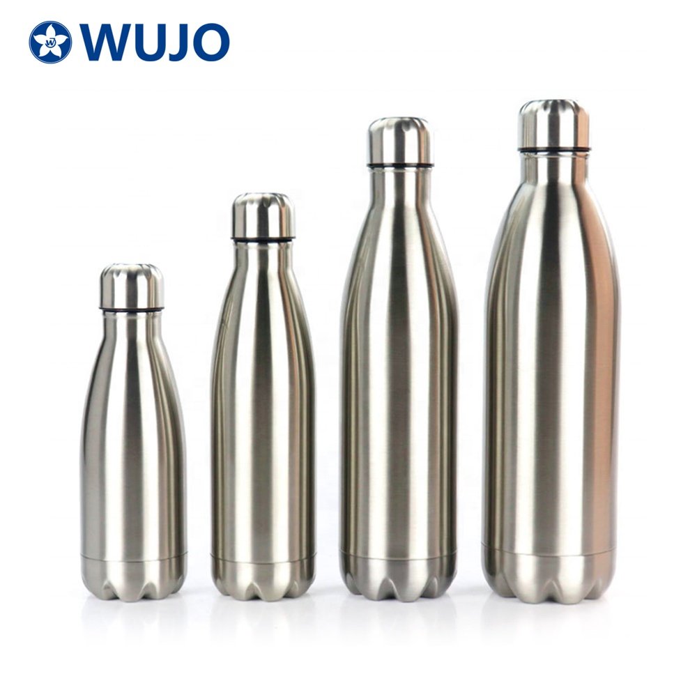 WUJO Eco Custom Cola Shaped Regalo Presente Termo Thermos Water Bottle Acero Inoxidable Botella De Agua