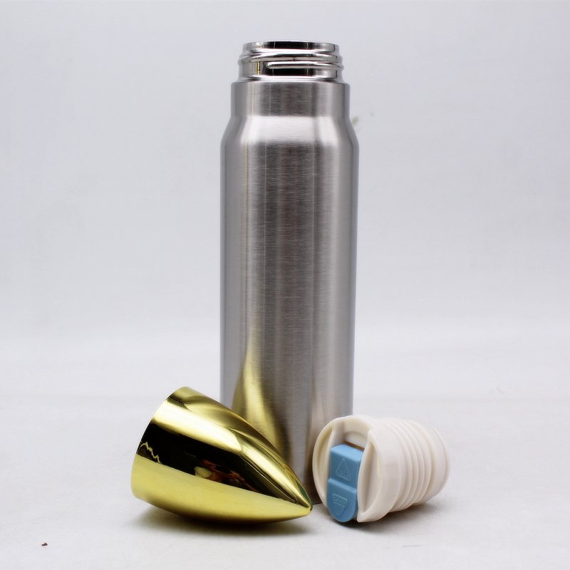 500ml Insulated Double Wall Bullet Shaped Stainless Steel Water Bottles,stainless steel vacuum flask bullet shaped thermos