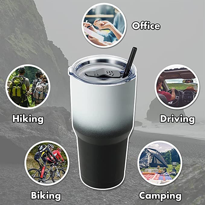SENHUA outdoor double walled stainless steel vacuum insulated printable mugs water bottle car tumbler sublimation set with lid