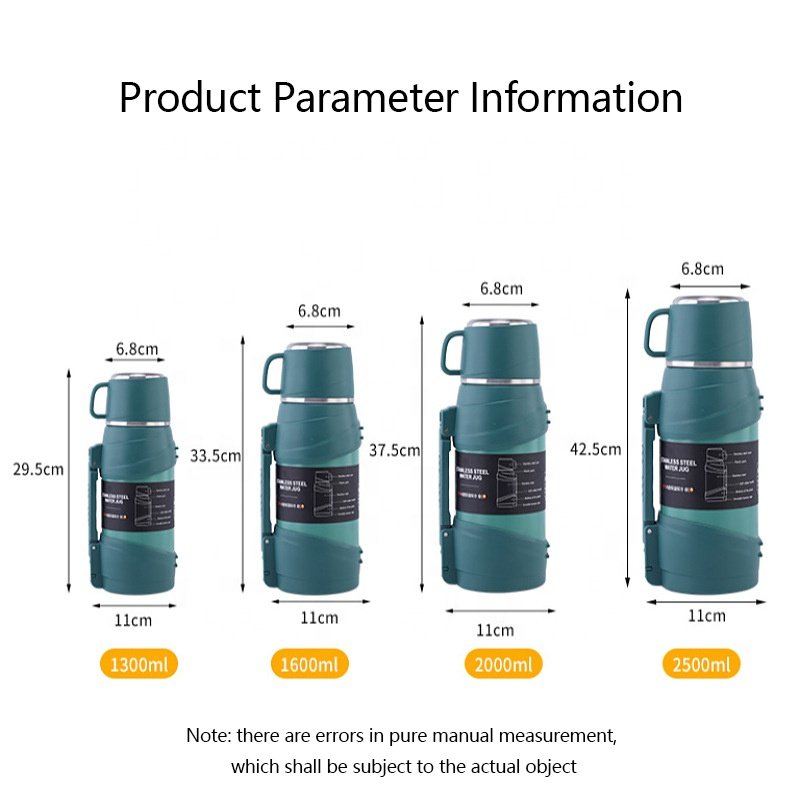 Travel Thermos 304 Stainless Steel Bottle Insulated Large Vacuum Jug Flask With Temperature China 2l 1l Outdoor Hiking Sport
