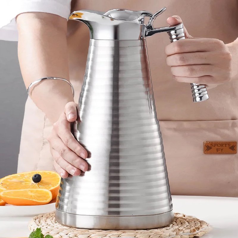 Colours Coffee Pot 1.2L/1.5L Vacuum Flask Hot and Cold Stainless Steel Insulated Tea Flask Vacuum Flask Thermos