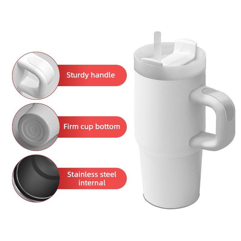 ODM 14oz Mugs Stainless Steel Cups Insulated Travel Coffee Cup Tumbler with Handle with Lid
