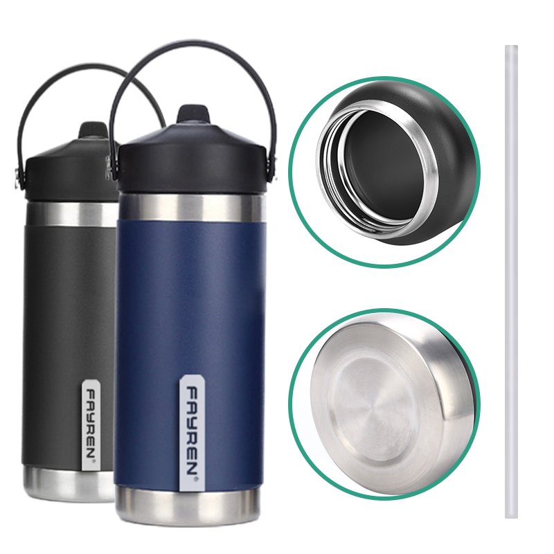 Natural Healthy 350ML 550ML 750ML 1000ML Outdoor 304 Stainless Steel Big Size Metal Water Bottle Insulated Vacuum Flasks Thermos