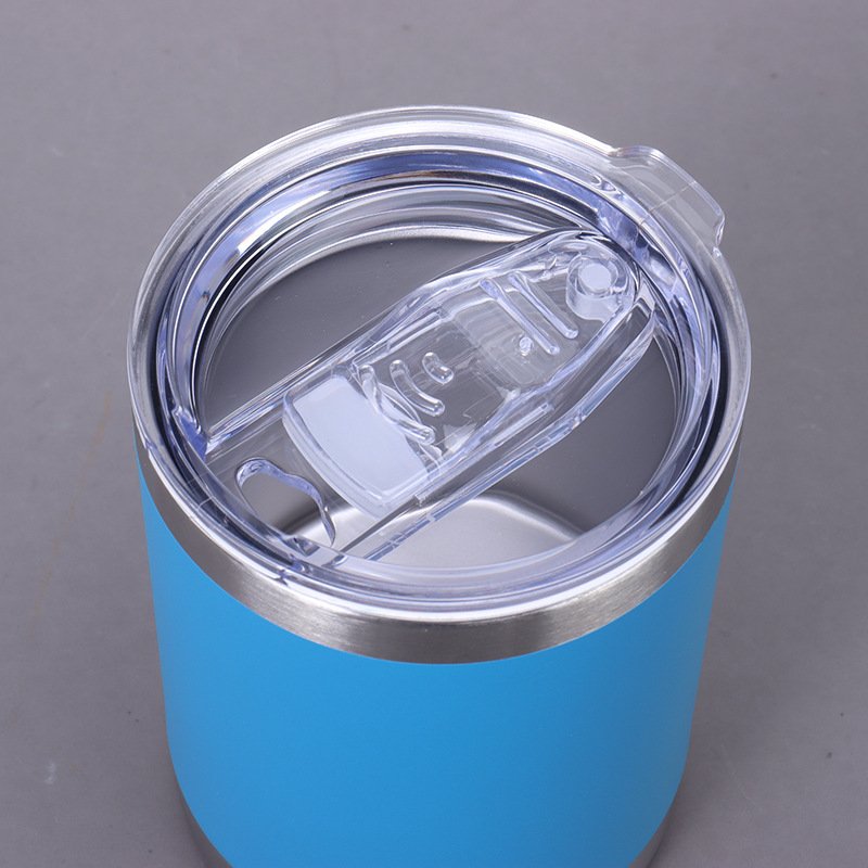 Custom logo 10oz Tumbler Insulated Vacuum Travel Mug beer cup stainless steel double wall tumbler coffee mug with MagSlider Lid