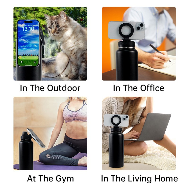 Unique Design 32OZ Gym Drink Insulated Vacuum Flasks Custom Logo Magsafe water bottle Stainless Steel