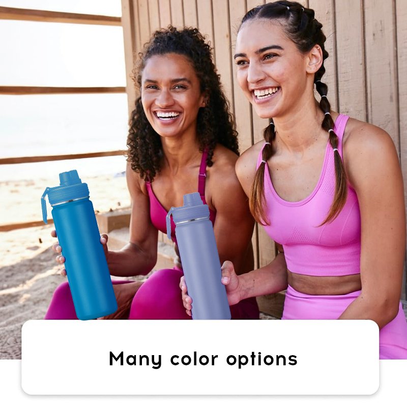 Free sample GYM outdoor 32oz40oz Double Wall Vacuum Insulated Sport Stainless Steel Water Bottle lid With OEM Custom Handle Lids