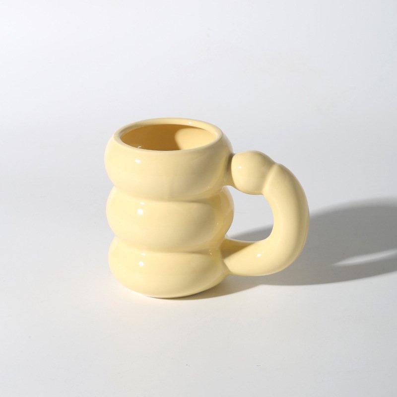 Wholesale 400ml Cute Ins Women Coloful Ceramic Coffee Milk Water Cup Mug