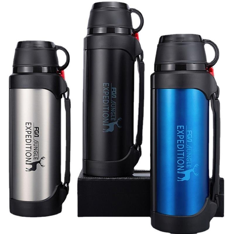 Large Capacity Outdoor Sports Portable Vacuum Flask Insulated Thermos Water Bottle 304 Stainless Steel Travel Car vacuum cup