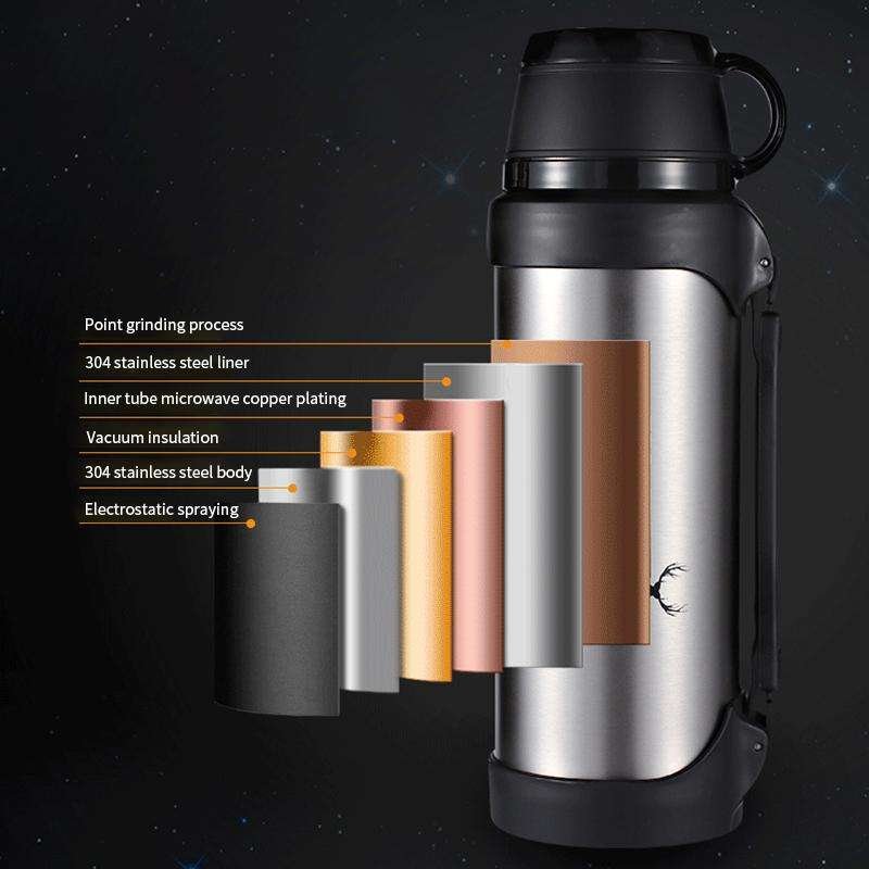 Large Capacity Outdoor Sports Portable Vacuum Flask Insulated Thermos Water Bottle 304 Stainless Steel Travel Car vacuum cup
