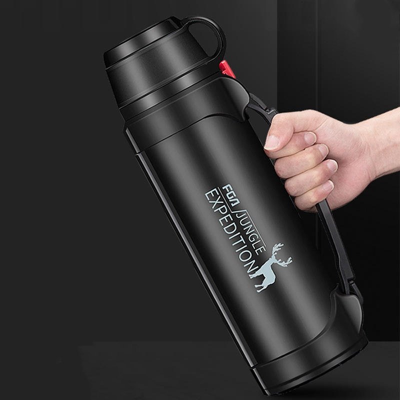 Large Capacity Outdoor Sports Portable Vacuum Flask Insulated Thermos Water Bottle 304 Stainless Steel Travel Car vacuum cup