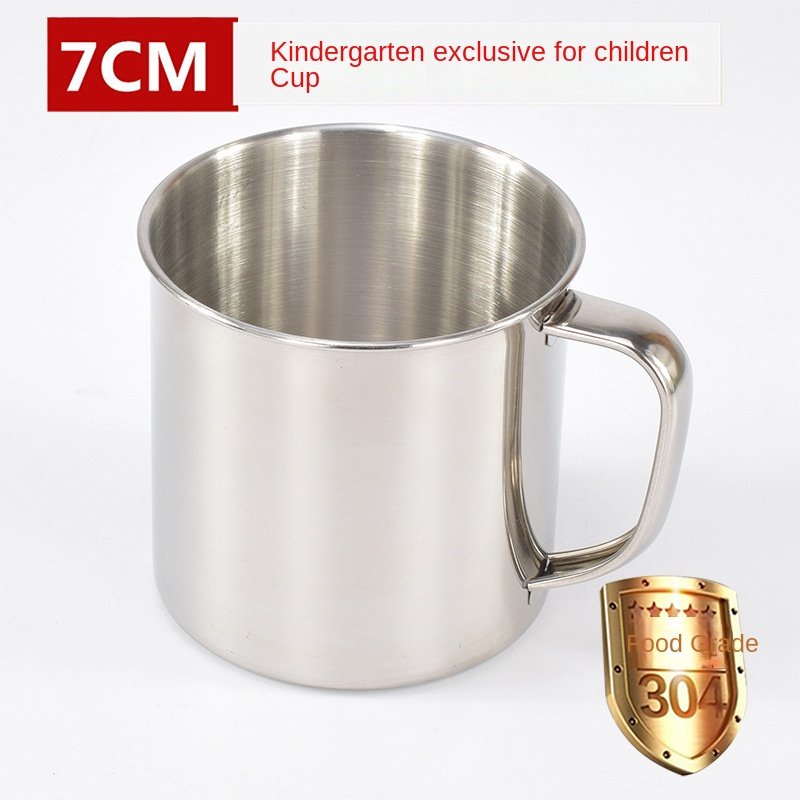 Drinking Cup/water Cup/coffee Mug With Handle Stainless Steel Cup For Camping 275ml Multiple Sizes Travel Mugs