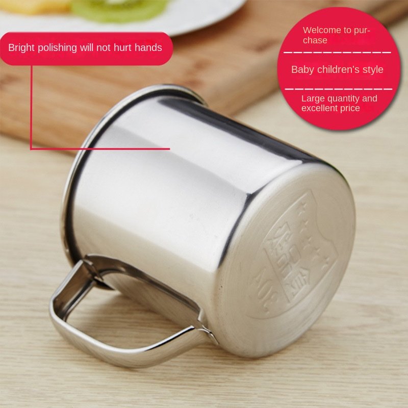 Drinking Cup/water Cup/coffee Mug With Handle Stainless Steel Cup For Camping 275ml Multiple Sizes Travel Mugs