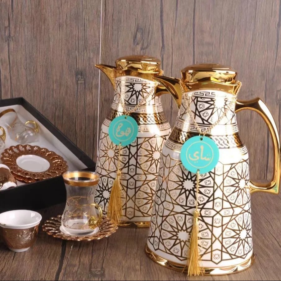 Luxury Gift Set Kitchenware Coffee Tea Flask Cup Set Royal vacuum cup flask thermos water bottle for sale