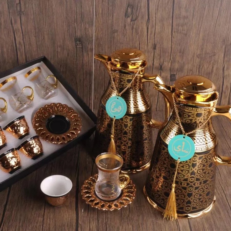 Luxury Gift Set Kitchenware Coffee Tea Flask Cup Set Royal vacuum cup flask thermos water bottle for sale