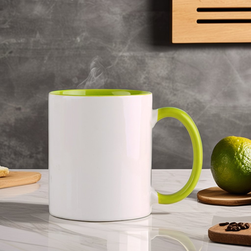 Personalised 11oz White Ceramic Coffee Mug Classic Sublimation Full Plain Mug Safe Custom Drink Cup Water Giveaways Presents