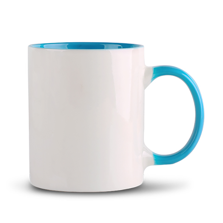 Personalised 11oz White Ceramic Coffee Mug Classic Sublimation Full Plain Mug Safe Custom Drink Cup Water Giveaways Presents