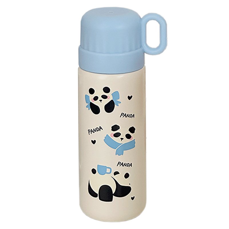 500ml Stainless Steel vacuum cup Kawaii Kids Vacuum Flask Water Bottle Tumbler Hot Drink Coffee Cup
