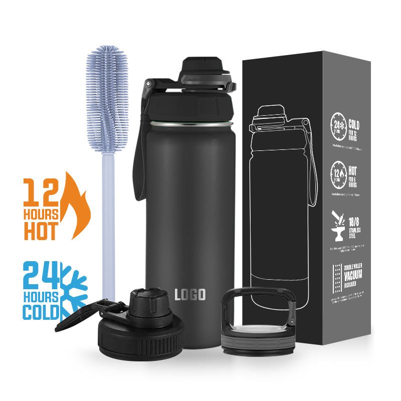 New Arrival Water Bottle Sports Vacuum Aqua Flask Travel Stainless Steel Gym Tumblers Insulated Water Bottle