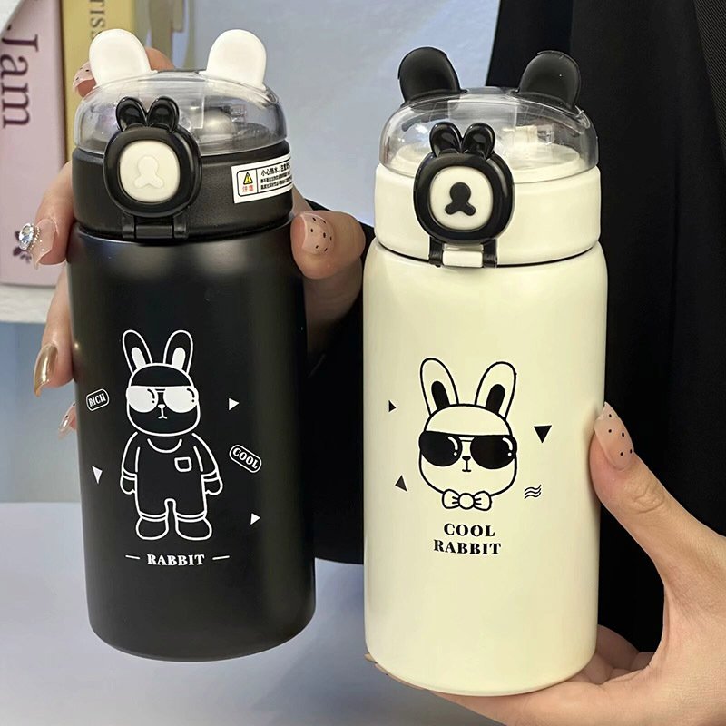 New Stylish Cartoon Logo Most Popular Sublimation Hot Selling Stainless Steel Insulated Vacuum Cup Travel Mugs