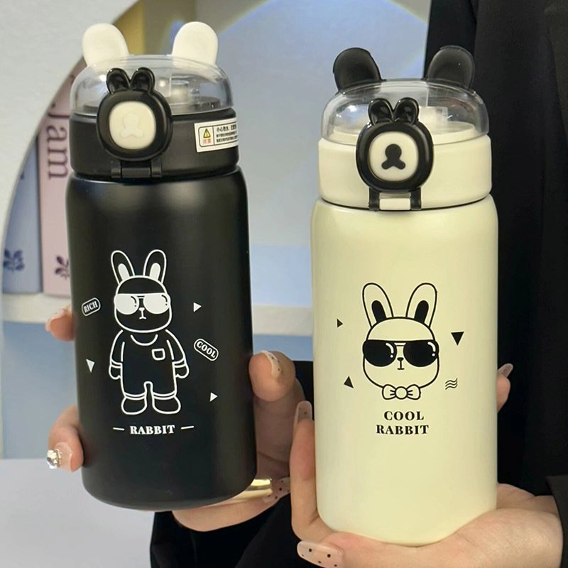 New Stylish Cartoon Logo Most Popular Sublimation Hot Selling Stainless Steel Insulated Vacuum Cup Travel Mugs