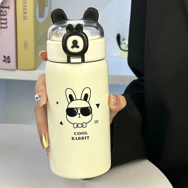New Stylish Cartoon Logo Most Popular Sublimation Hot Selling Stainless Steel Insulated Vacuum Cup Travel Mugs
