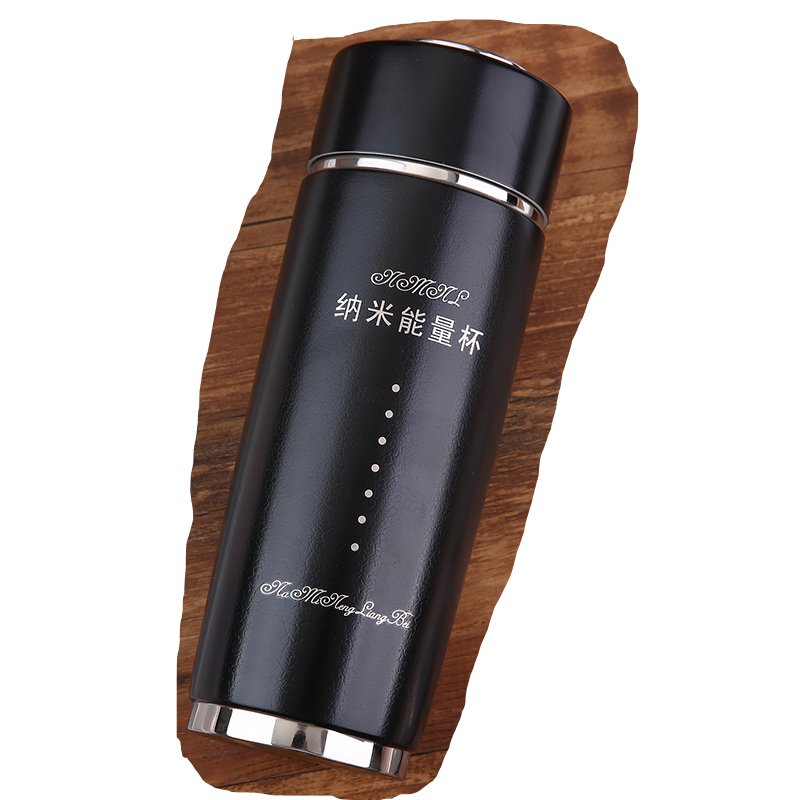 480ML Stainless Energy Logo Custom Inner Vacuum Flask ECO Bamboo Alkaline Water flask Bottle