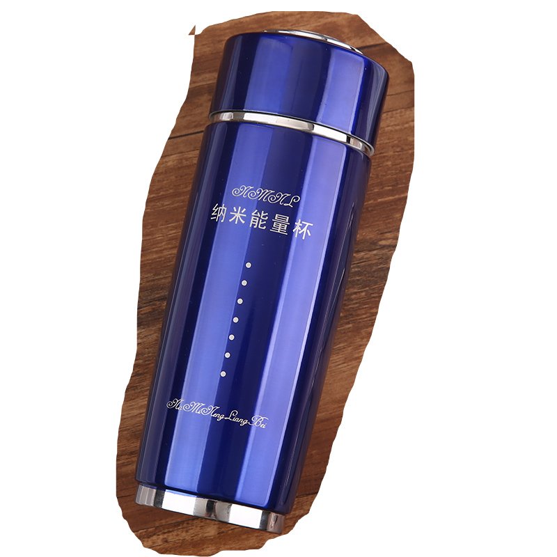 480ML Stainless Energy Logo Custom Inner Vacuum Flask ECO Bamboo Alkaline Water flask Bottle
