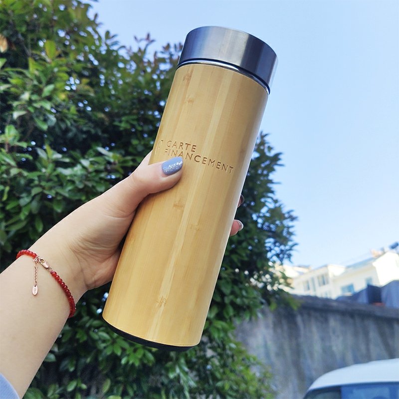 Manufactures Hot Selling Wholesale New Water Bottle Vacuum Flask Coffee Cup Custom Wooden Water Cup