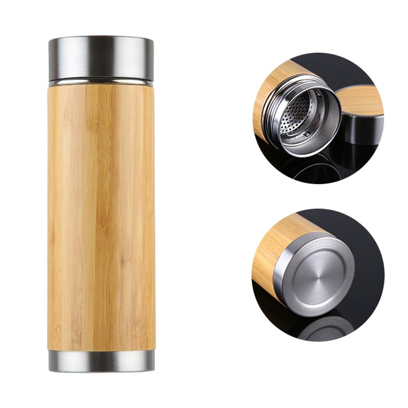 Manufactures Hot Selling Wholesale New Water Bottle Vacuum Flask Coffee Cup Custom Wooden Water Cup