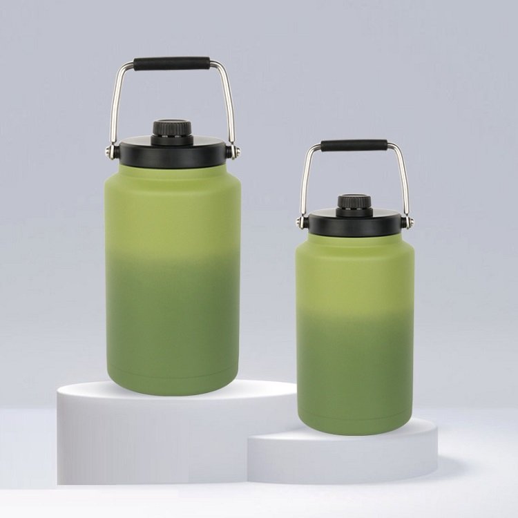 128/84/64oz Insulated Stainless Steel Beer Growler 1 Gallon insulated Water Bottle Sports Bottle Outdoor with customer logo