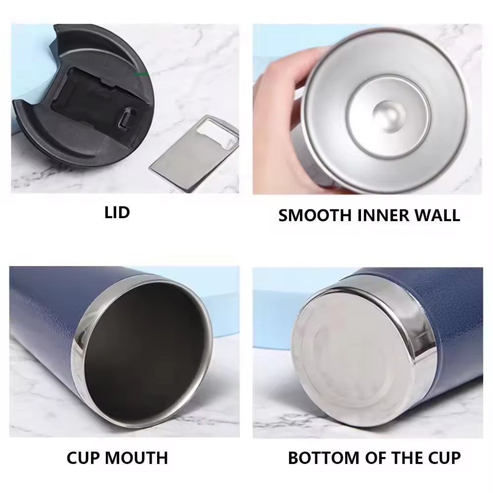20oz Stainless Steel Beer Mugs Eco-friendly Stylish Bottle Adults Direct Drinking Car Travel Tours Easy-Carry Convenient Use