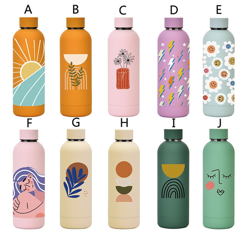 New Design Wholesale Custom Stainless Steel Tumbler Vacuum Flask Double Wall Stainless Water Bottles With Lids