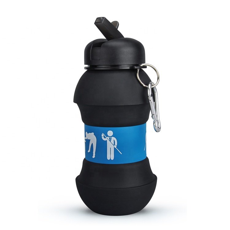 Bpa Free Collapsible Sports Water Bottle - Reusable for Gym Bike Running Cycling