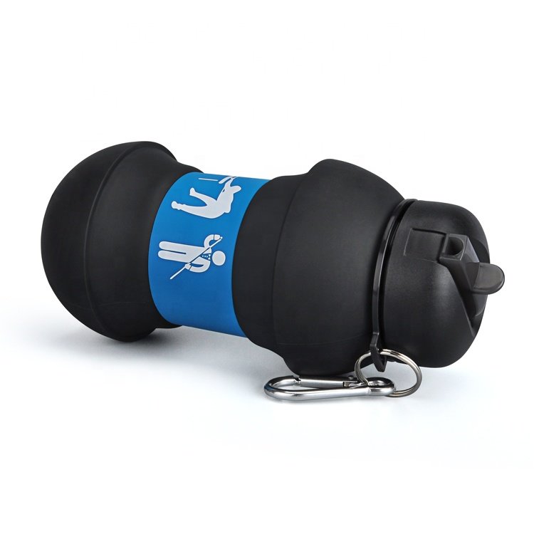 Bpa Free Collapsible Sports Water Bottle - Reusable for Gym Bike Running Cycling