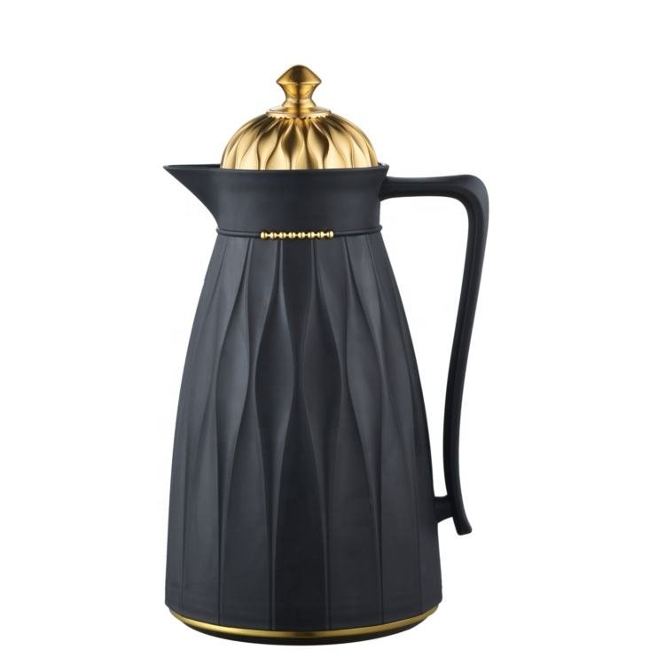 Hot Cold Thermal Thermos Jug Bottles Arabian Turkish Vacuum Flask Thermos Plastic Coffee Pot With Glass Liner