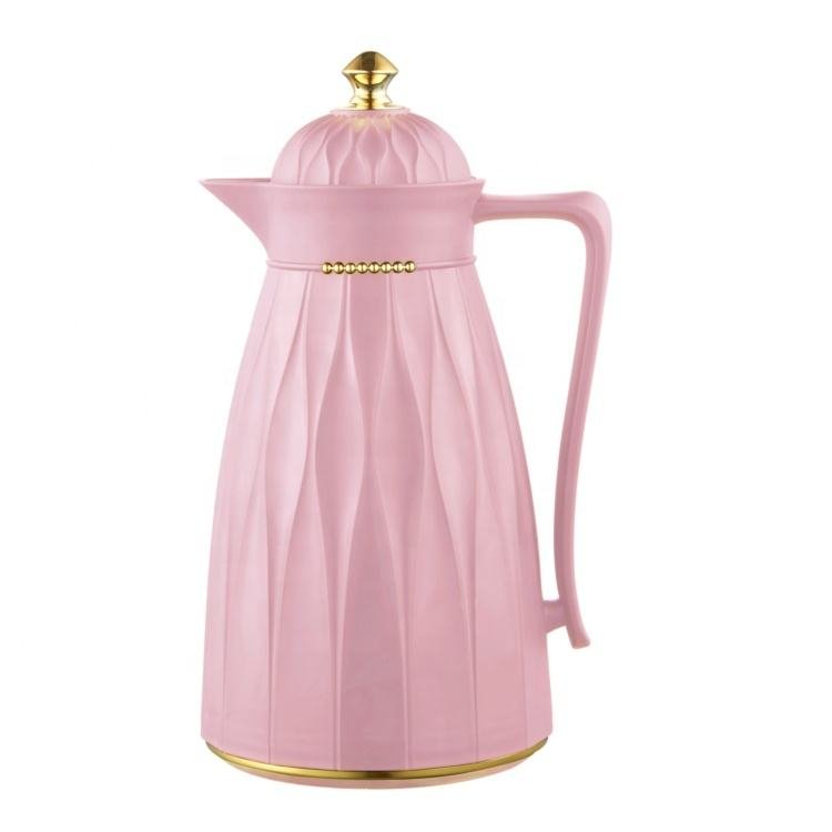 Hot Cold Thermal Thermos Jug Bottles Arabian Turkish Vacuum Flask Thermos Plastic Coffee Pot With Glass Liner